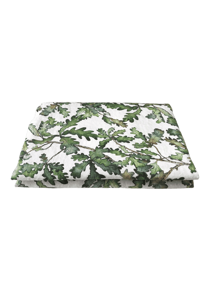 Oak Leaf Linen Table Cloth