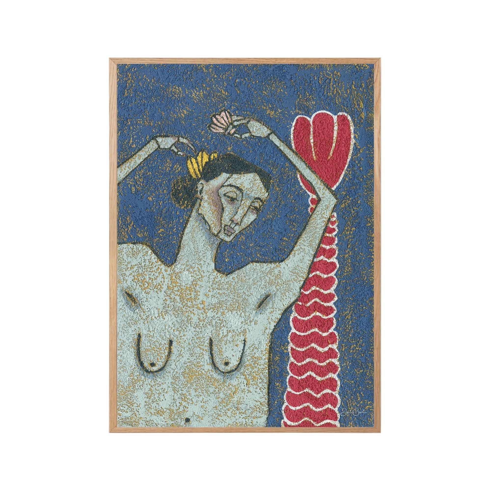 One Minute Please - Mermaid Wall Art Print-