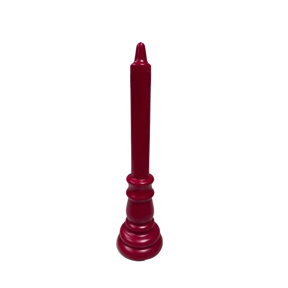 Burgundy Taper Candle