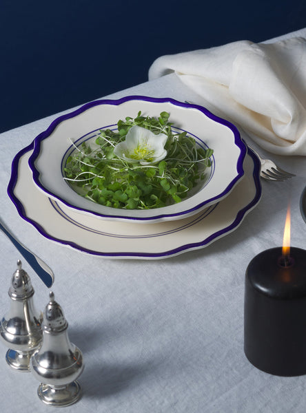 Mixed 12 Piece Dinnerware Set with Pasta Bowl