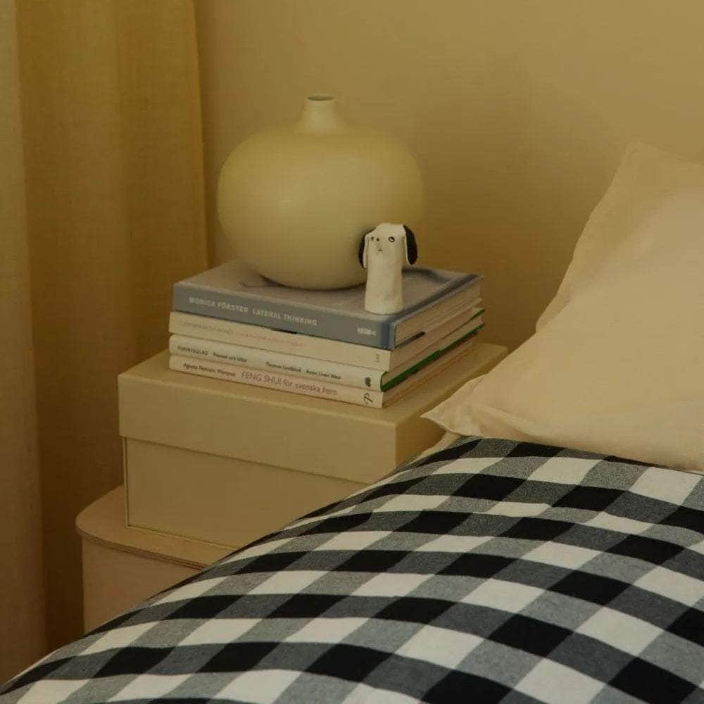 Bedspread Checked b/w