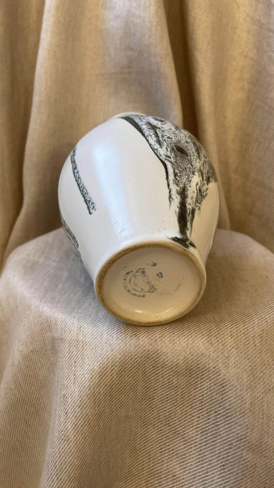 Blue and White Mottled Vase