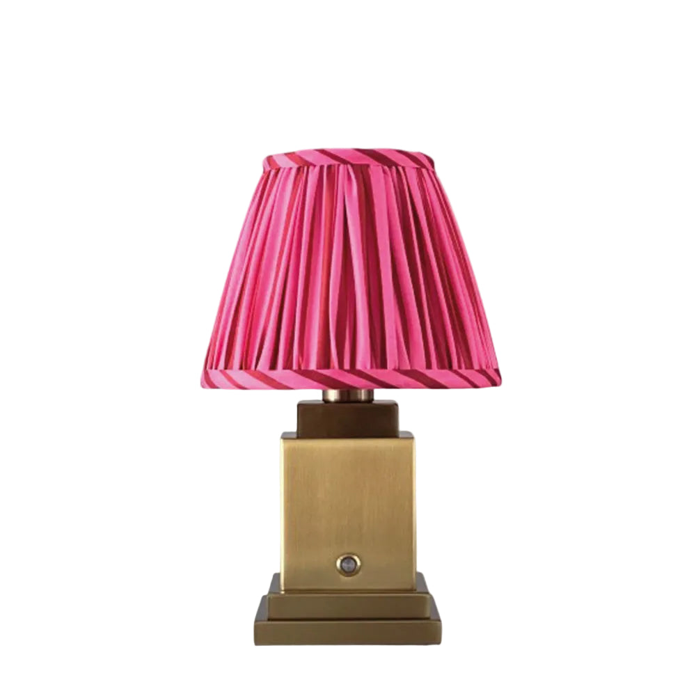 Molly Table Lamp Pink Stripe
