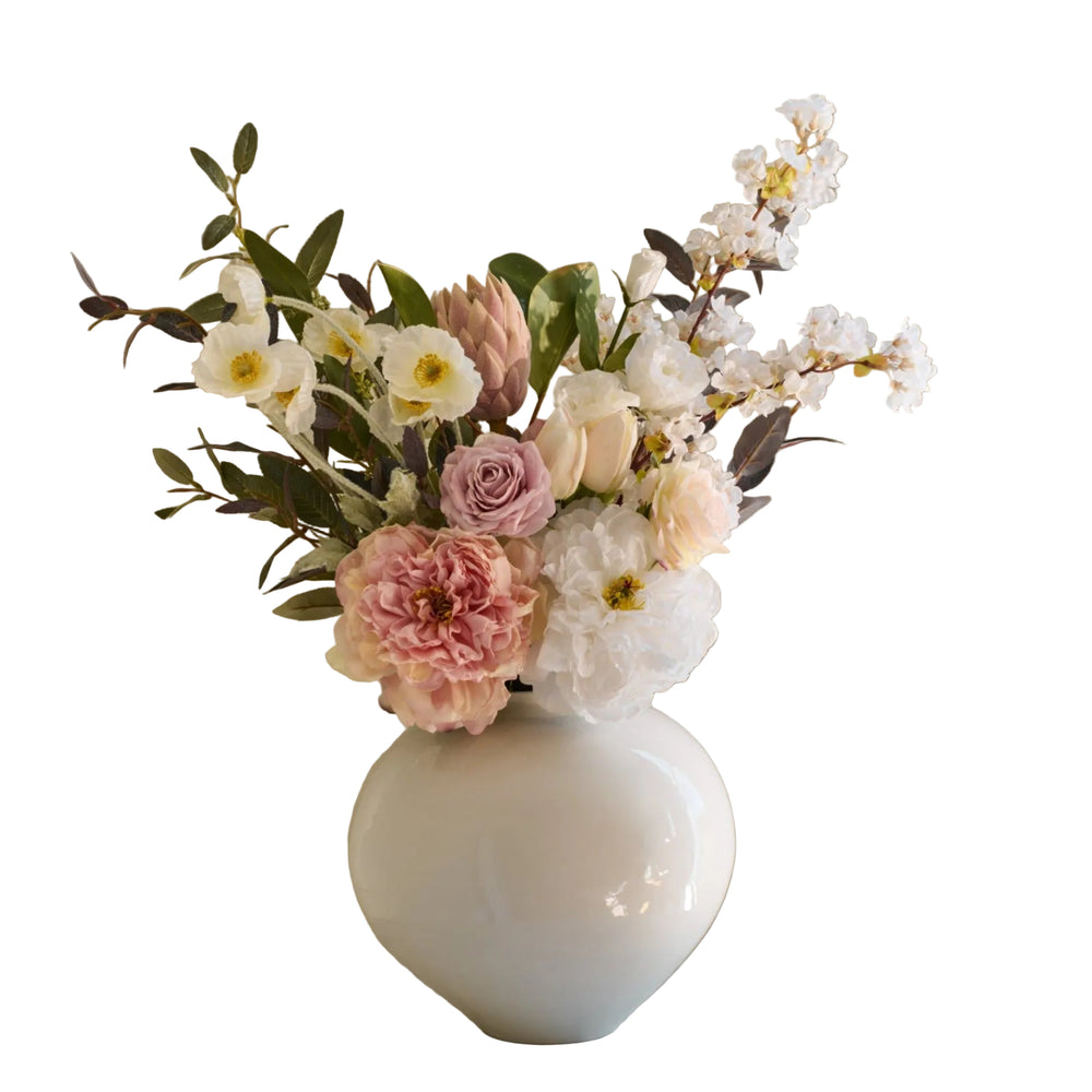 Emily - Faux Flower Arrangement - Whites & Pinks