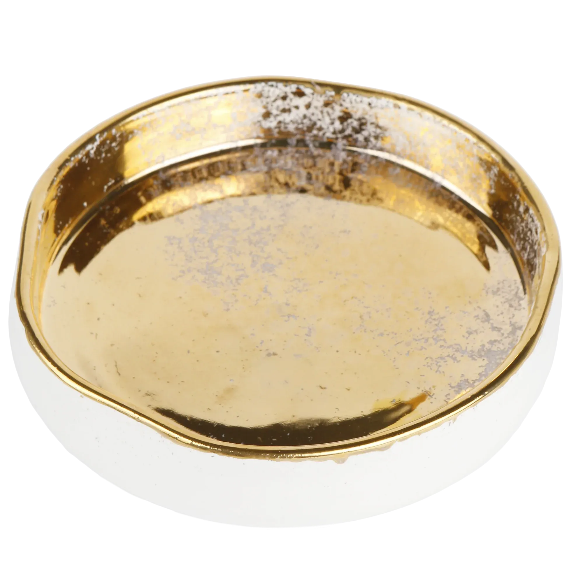 Gold Splatter Trinket Tray