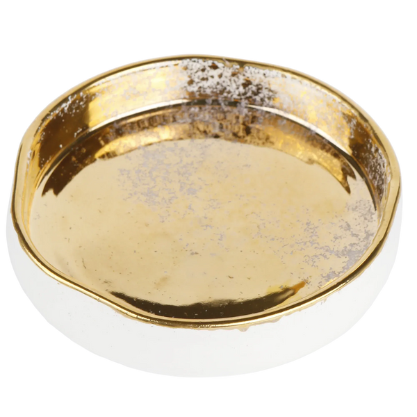 Gold Splatter Trinket Tray-