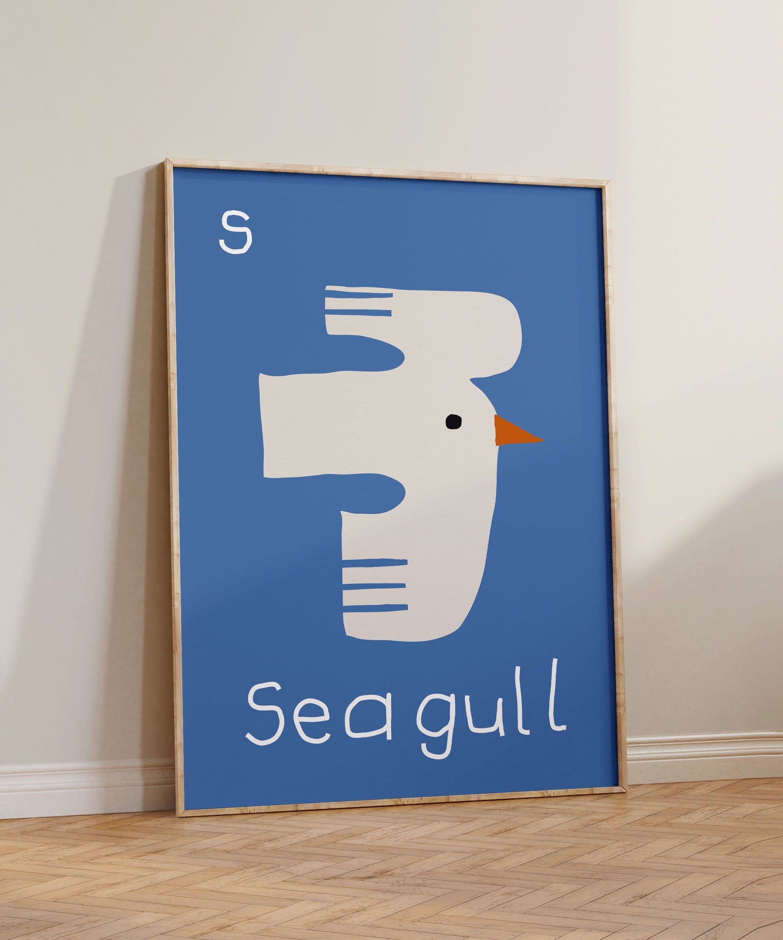 S for Seagull Art Print