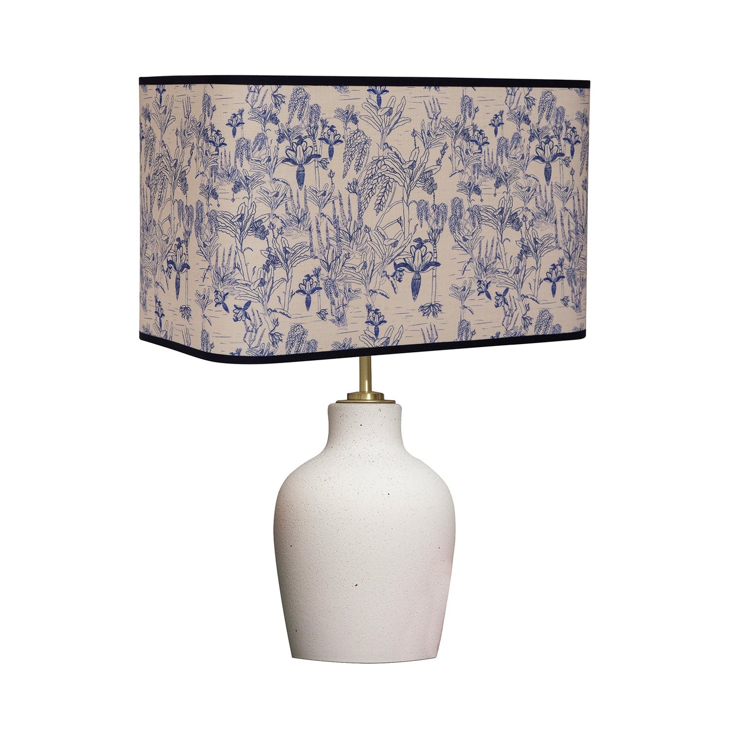 Tropicalia | Porcelain Blue Oblong 16" Lampshade