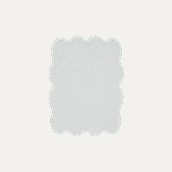 White Palm Cocktail Napkin with White