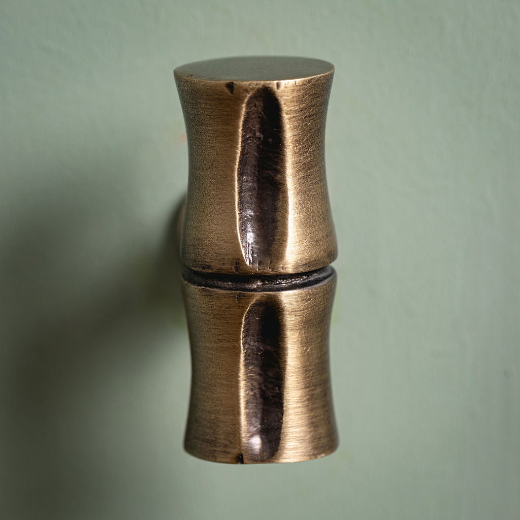 Linley T-Bar Knob, Aged Brass