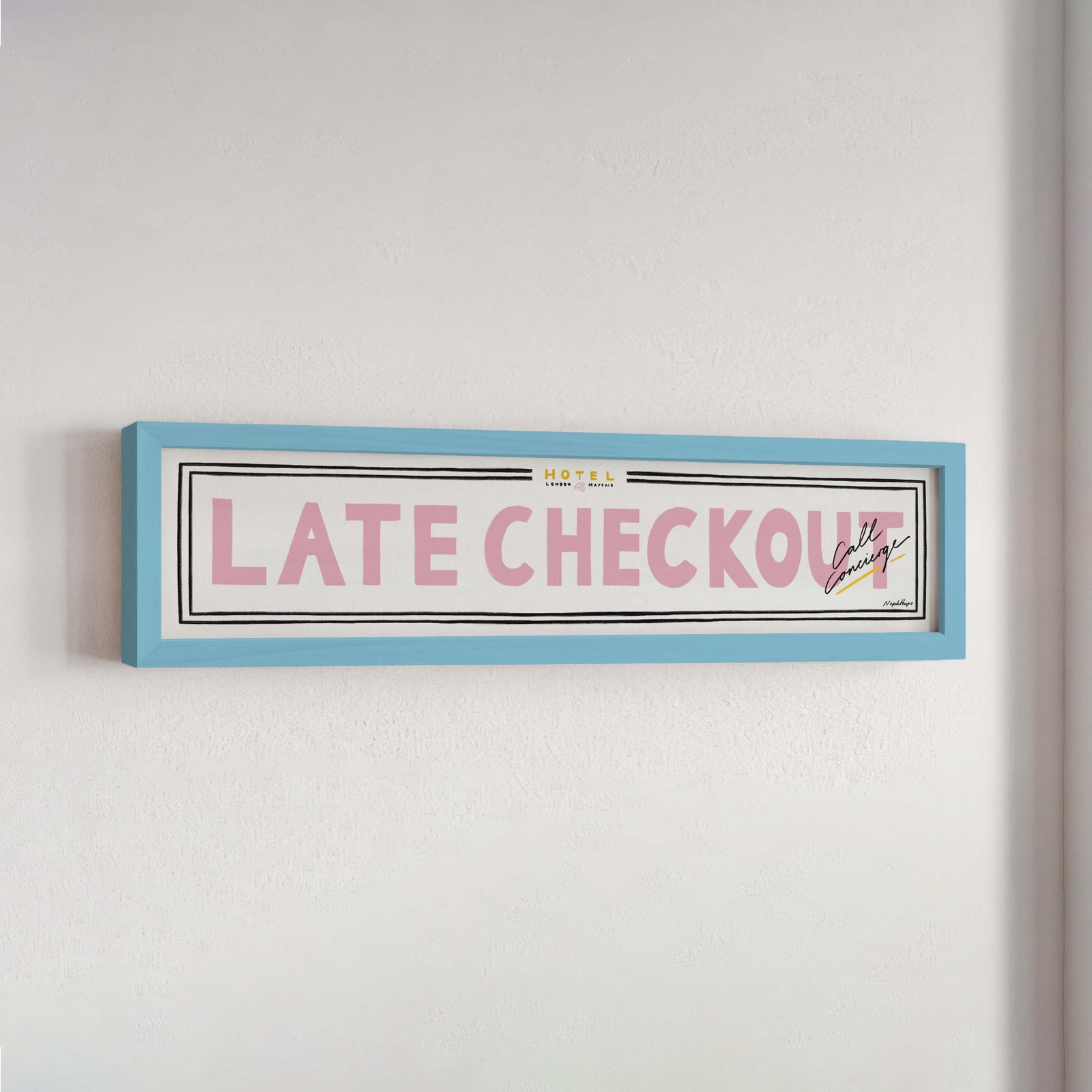 Late Checkout Panoramic Framed Print