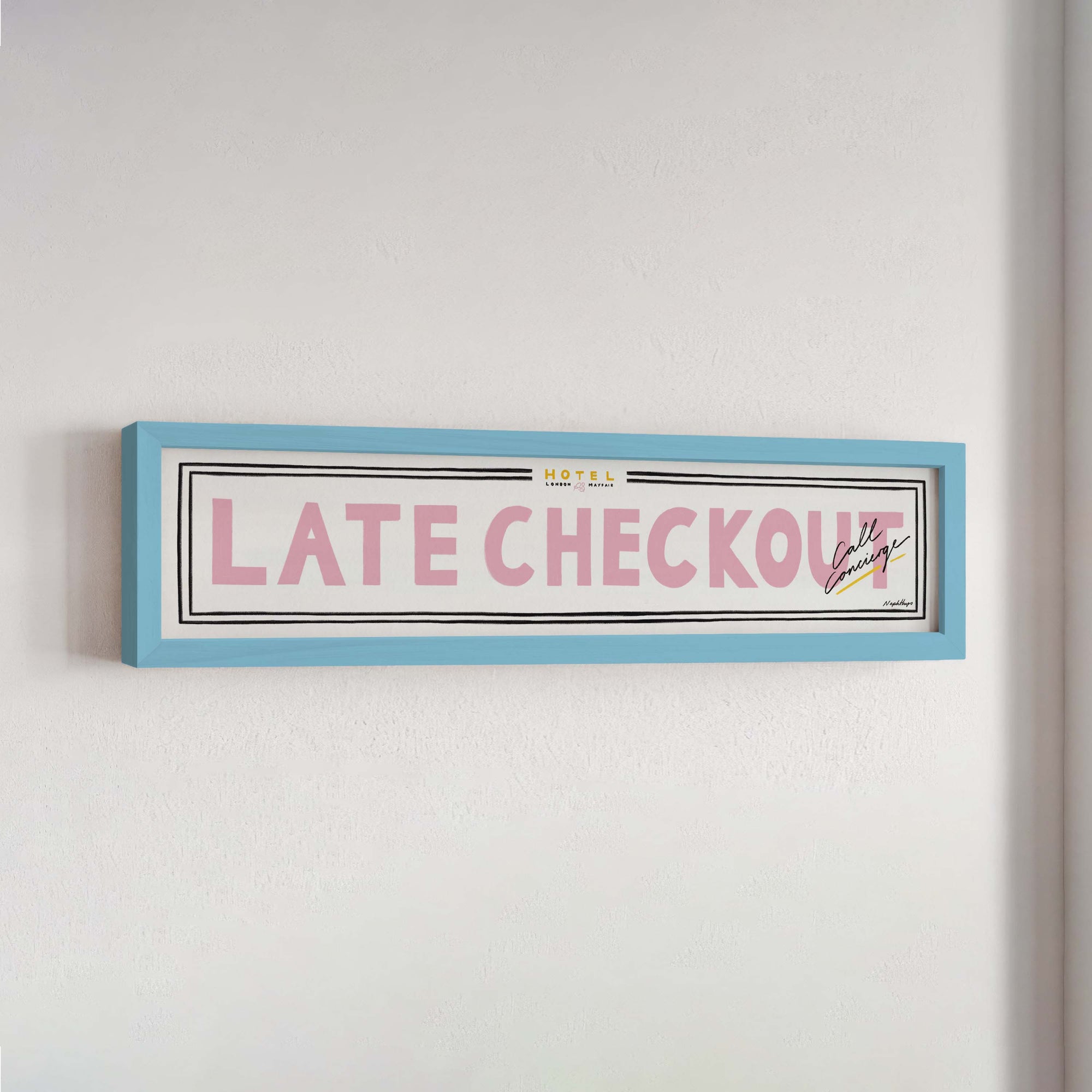 Late Checkout Panoramic Framed Print