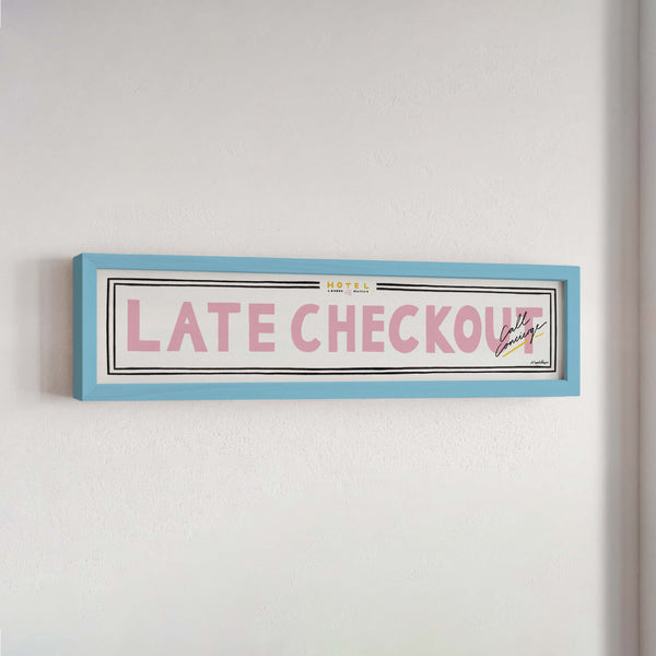 Late Checkout Panoramic Framed Print