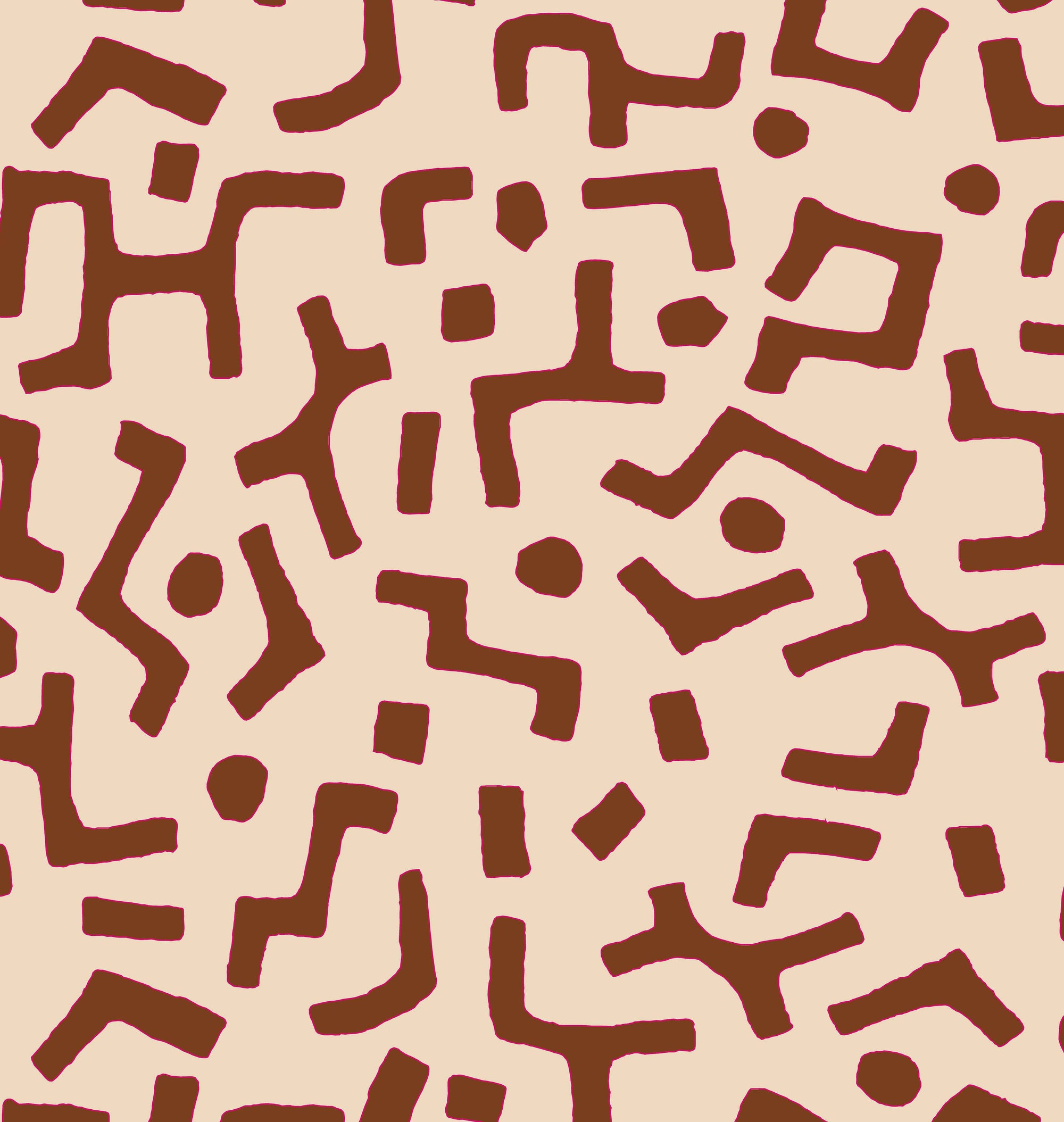 Raphia Wallpaper, Tobacco Sample