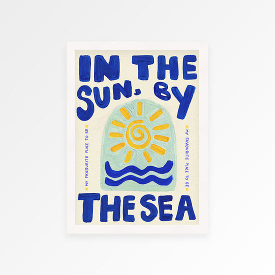 In The Sun By The Sea Hand Painted Print