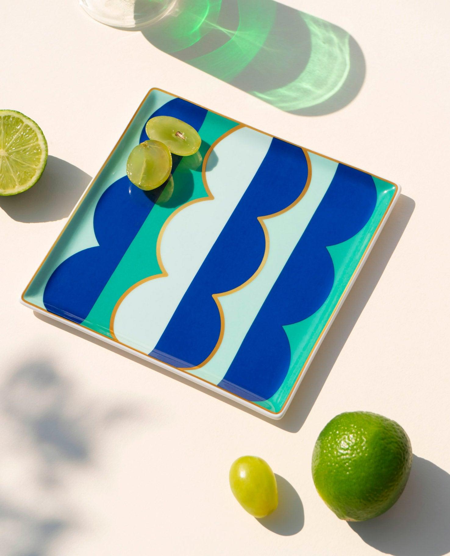 Riviera Wave Ceramic Tray