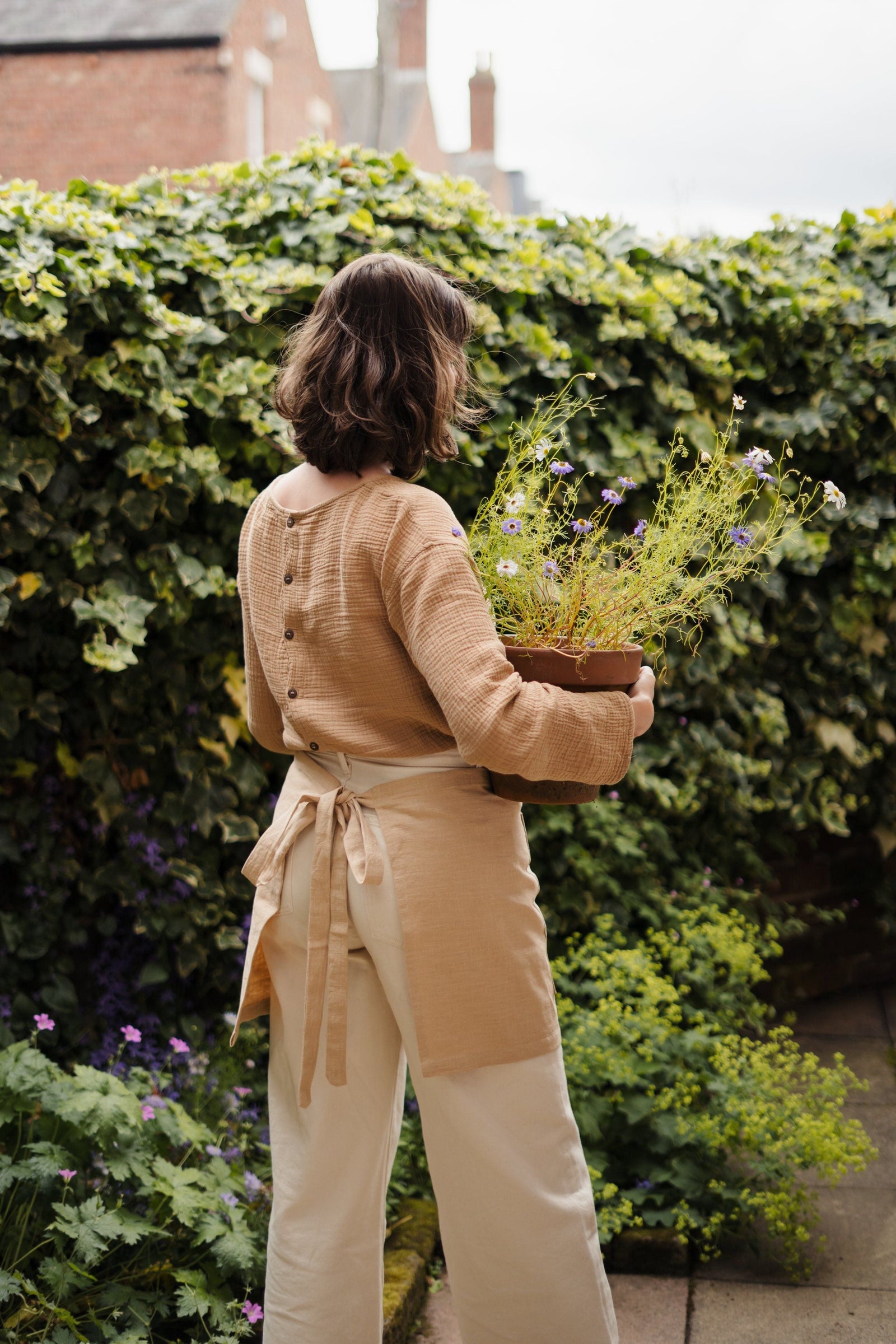 Linen Half Apron