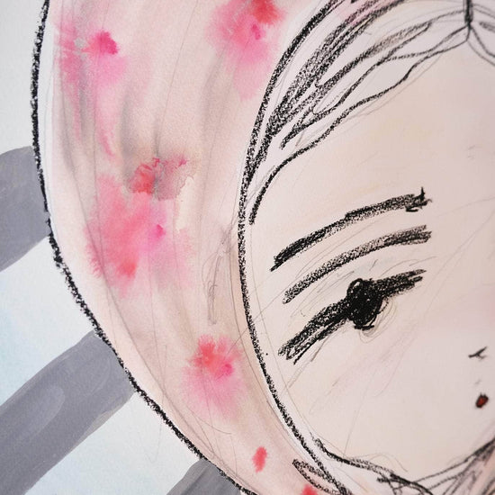 Girl in the Wind - Original Art Work