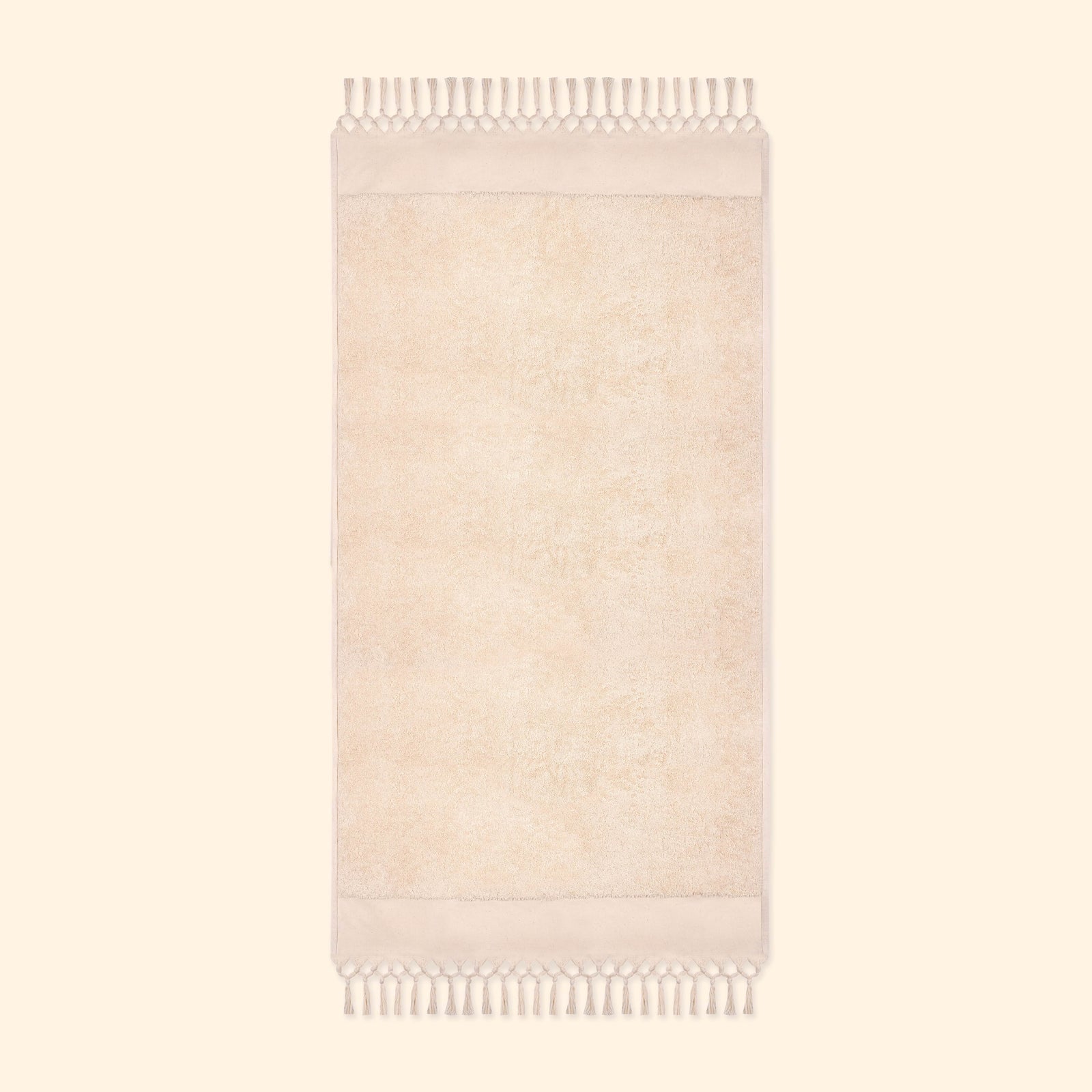 Plush & Bare Pure Cotton King Bath Towel In Cream