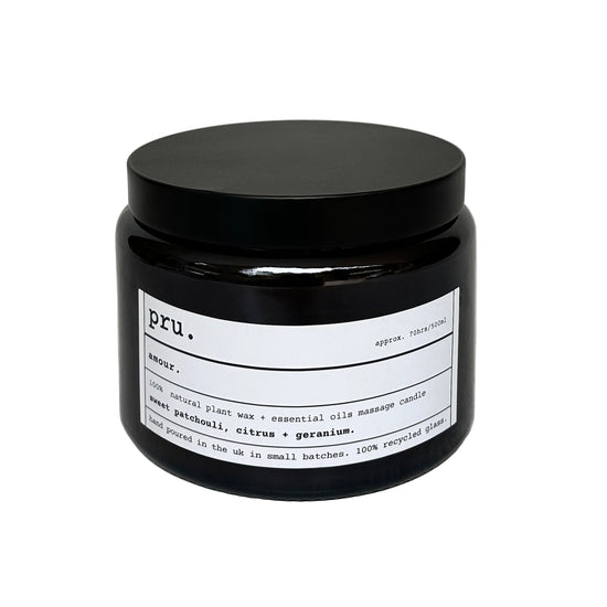 Apothecary 100% Essential Oil Massage Candle - Amour