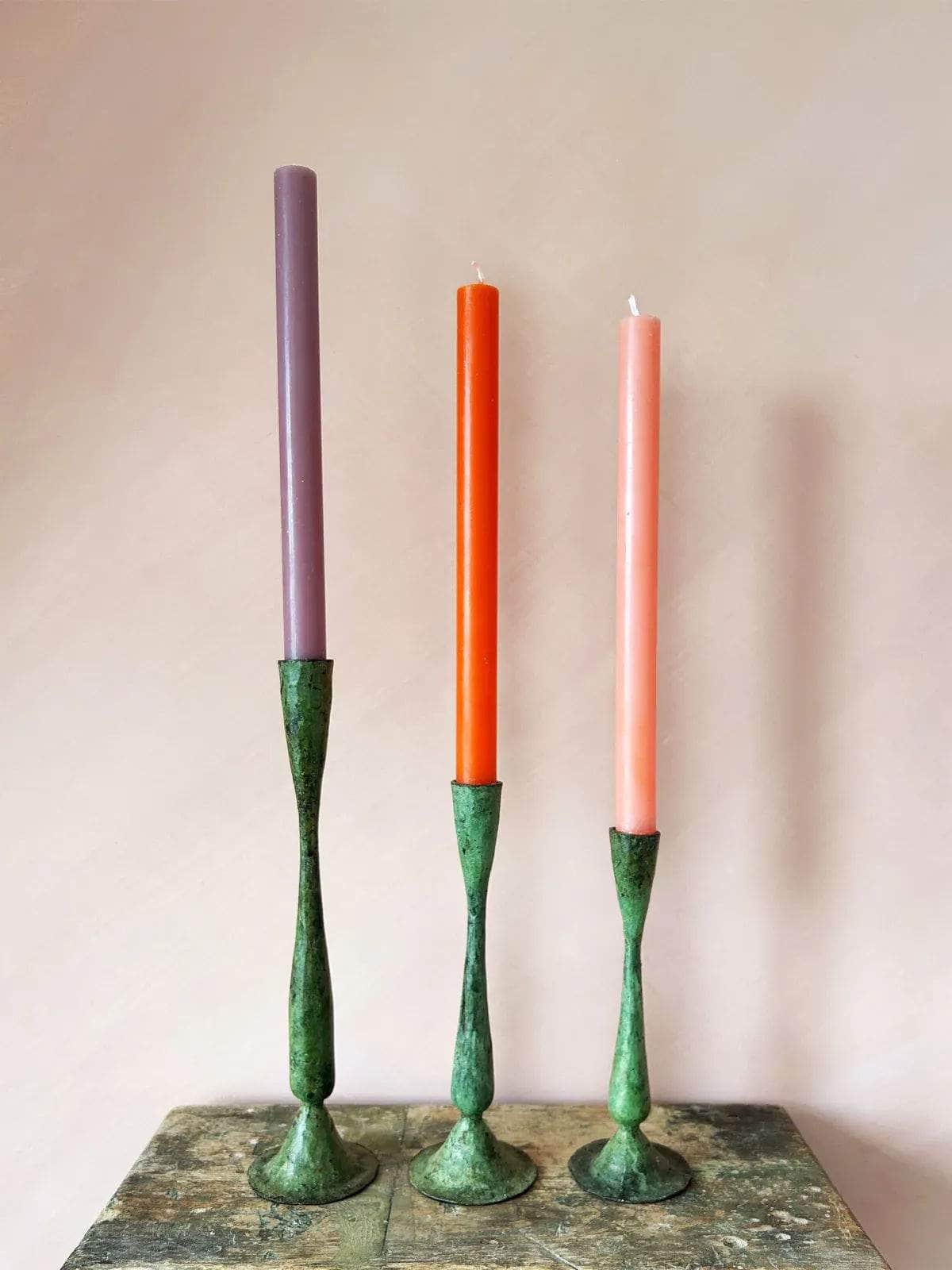 Verdigris Candle Holder - Shelley