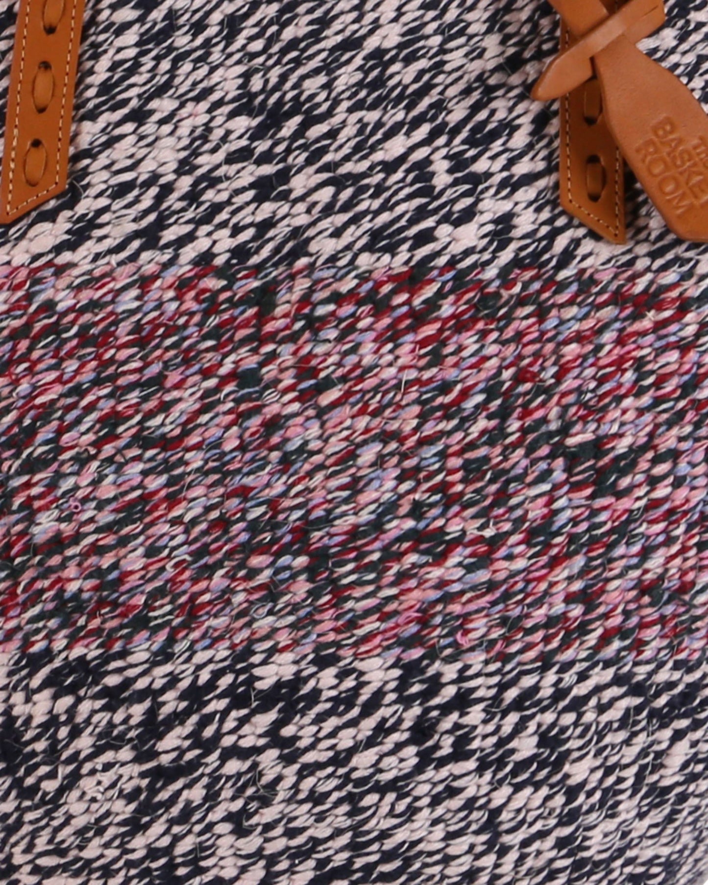 ASTE: Handwoven Red, Black & White Wool Tote Bag