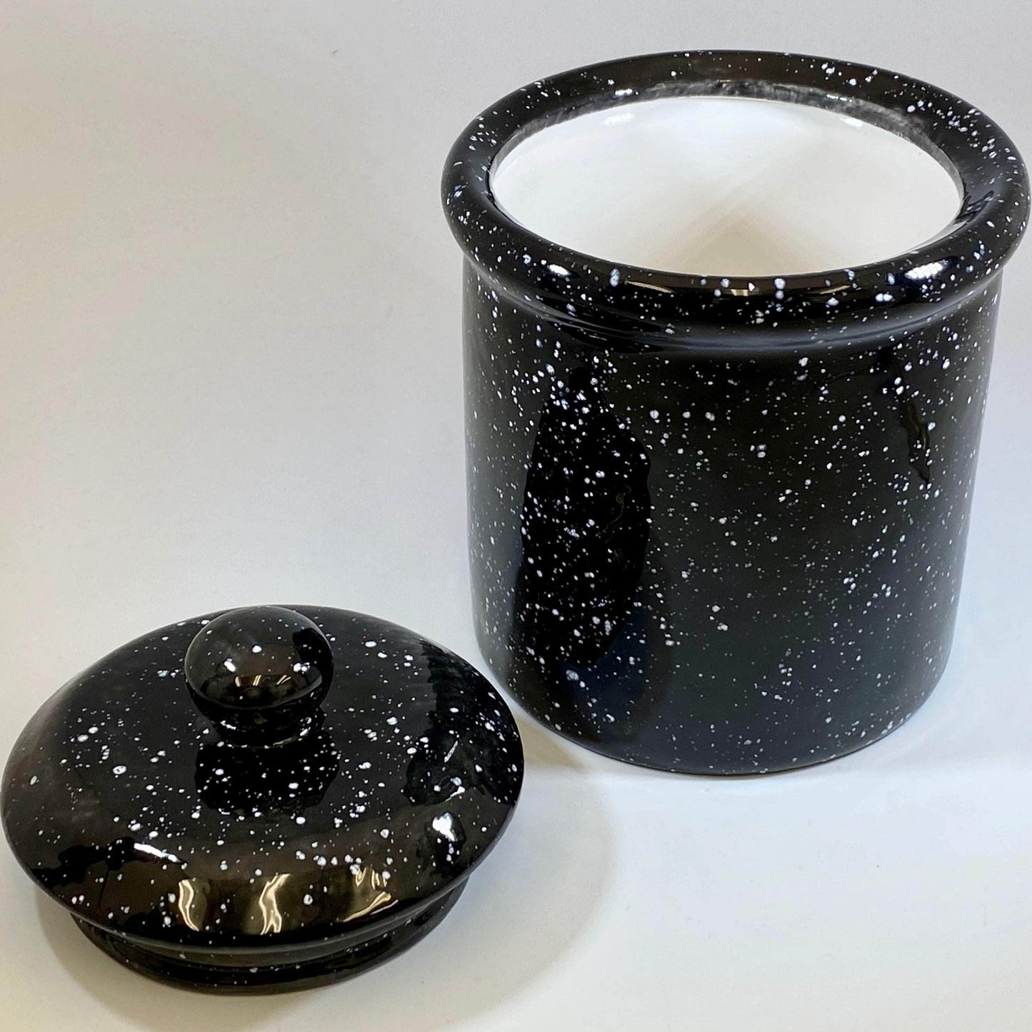 Speckled Black Canister