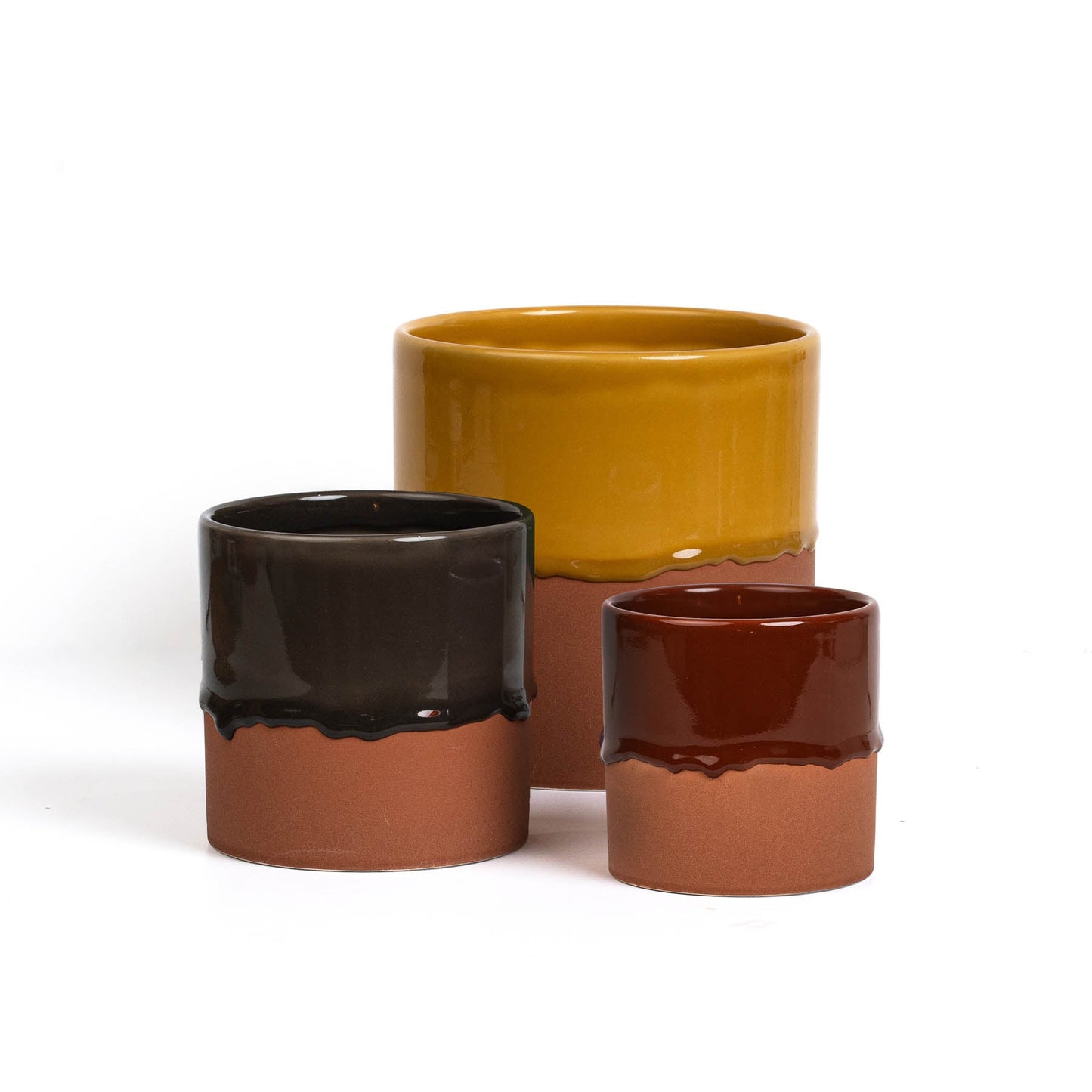 Drip Ceramic Planter Small - Terracotta T