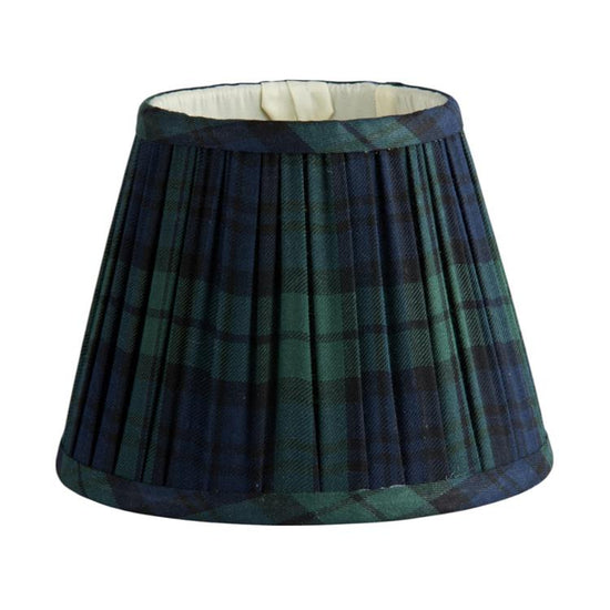 Navy Tartan Empire Lampshade - 16cm