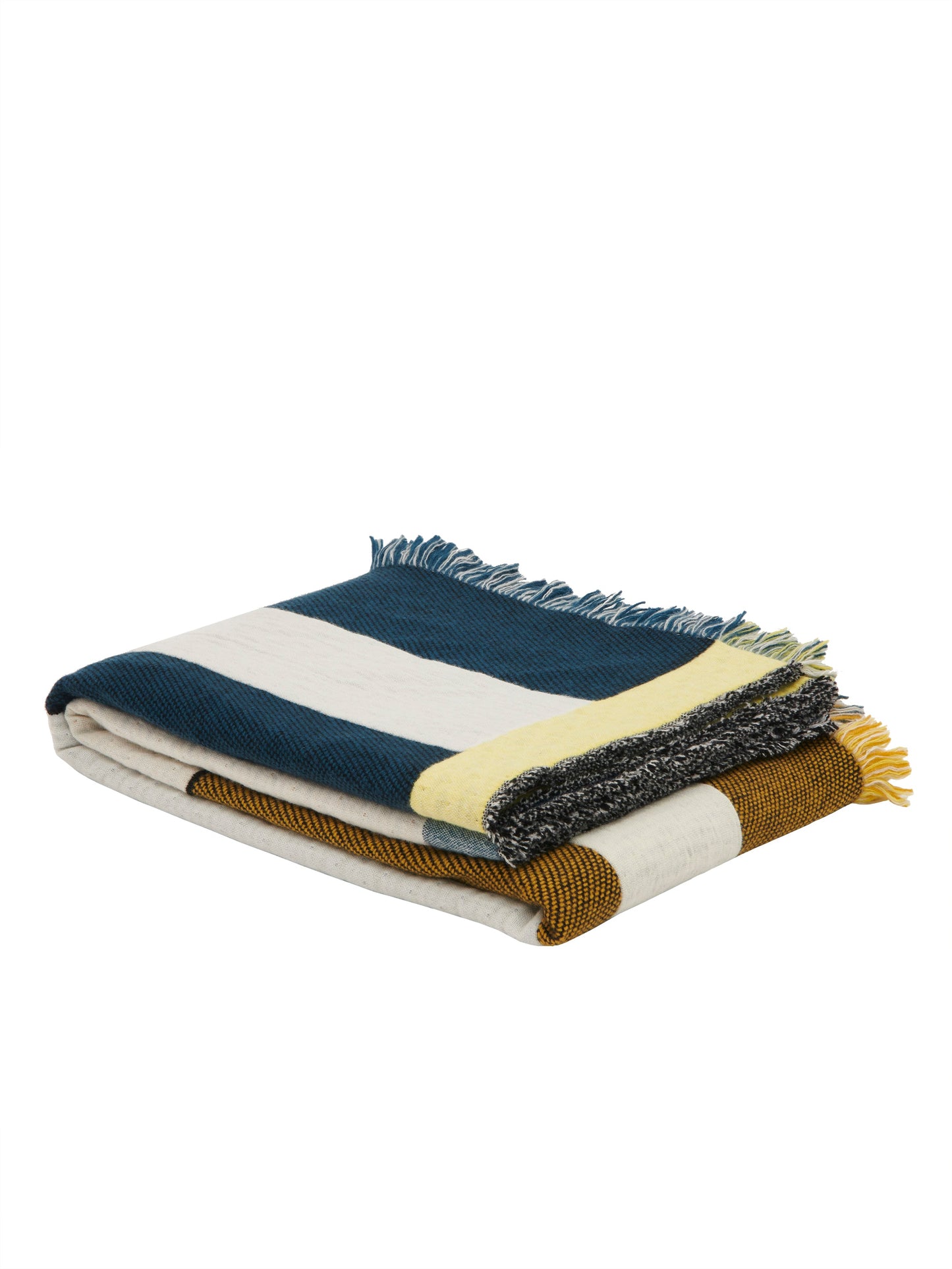 Dash Blanket Teal + Yellow