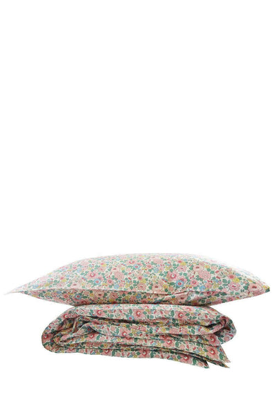 Bedding made with Liberty Fabric Betsy Blossom Pink