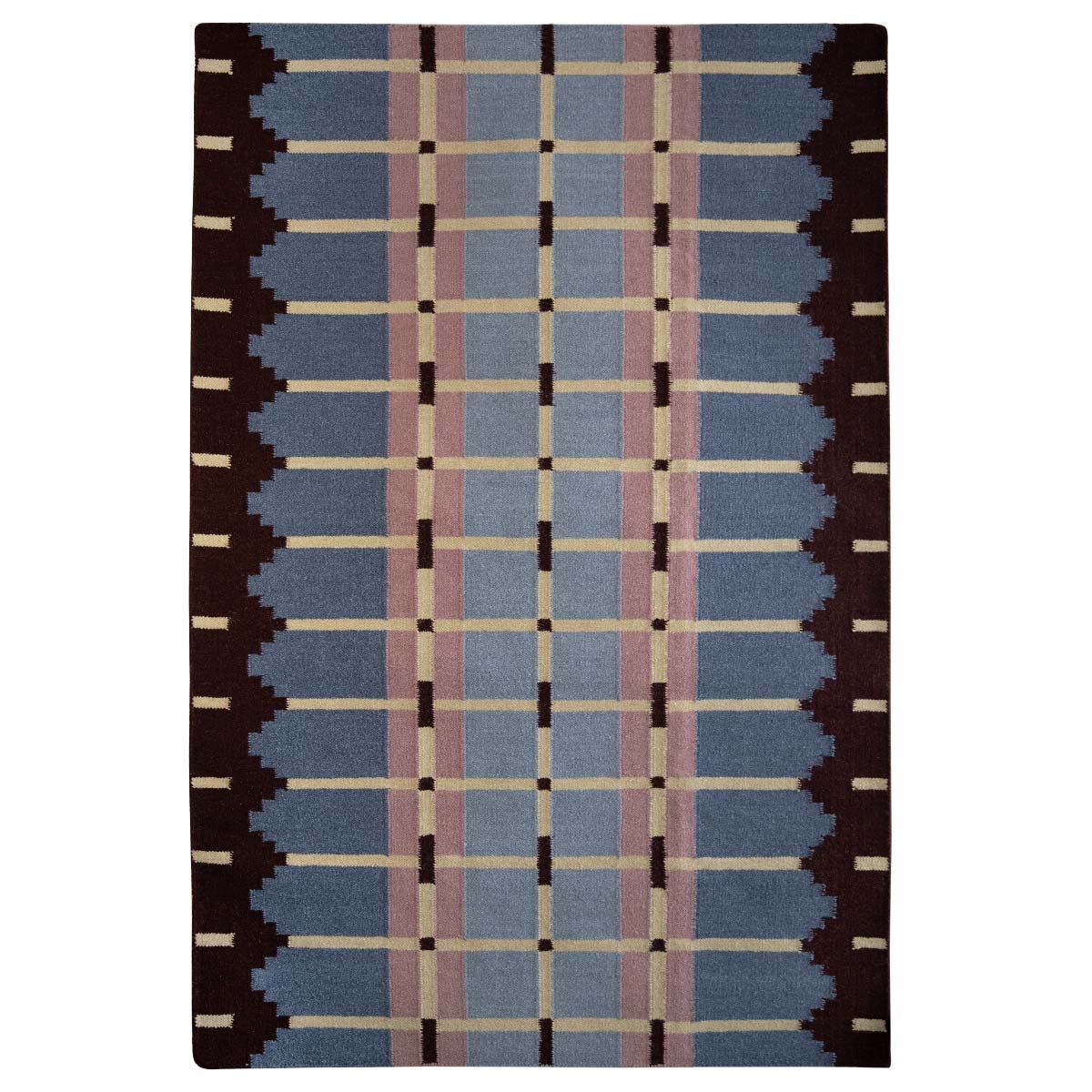 Corbie Flatweave Rug - Pigeon Blue-