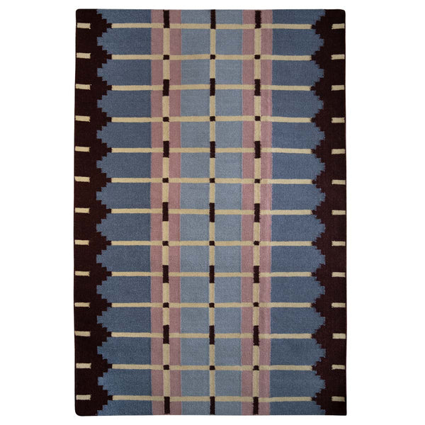 Corbie Flatweave Rug - Pigeon Blue