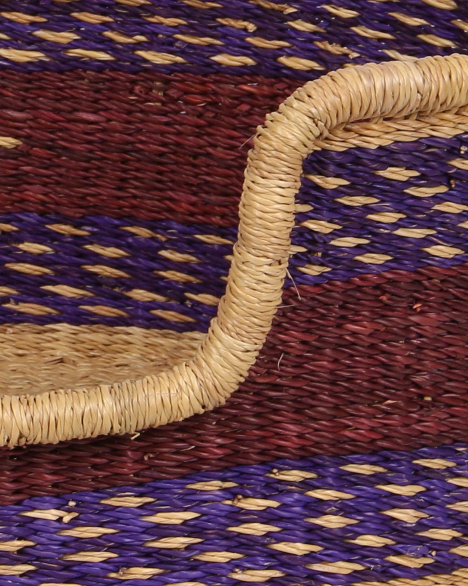 MAGE: Purple and Burgundy Dog Basket - Small