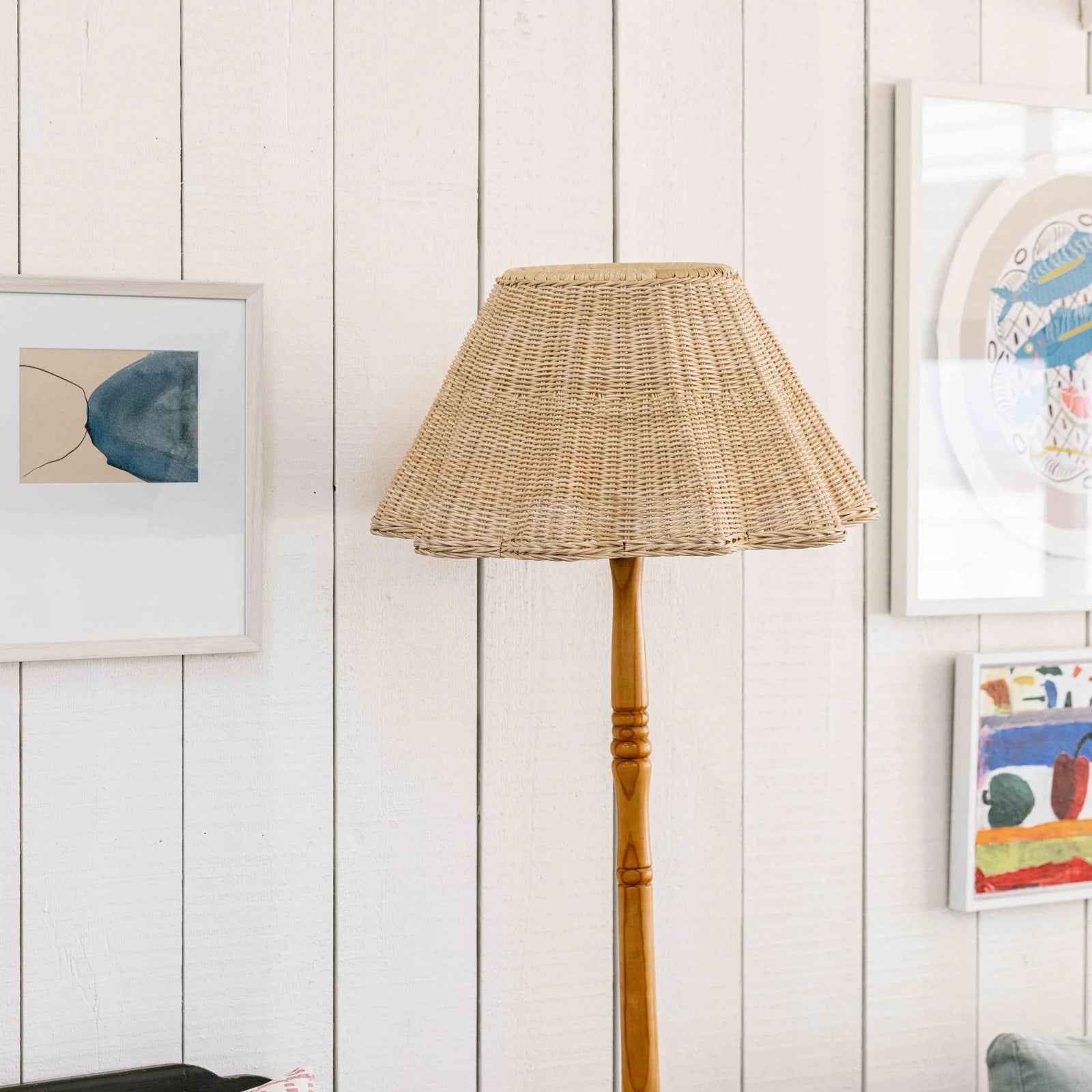 Wave Rattan Lampshade (Large)