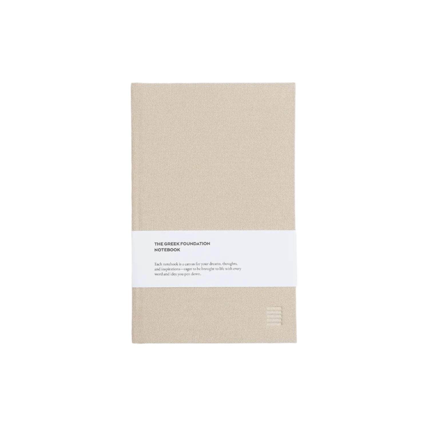 The Greek Foundation Notebook (Light Beige)
