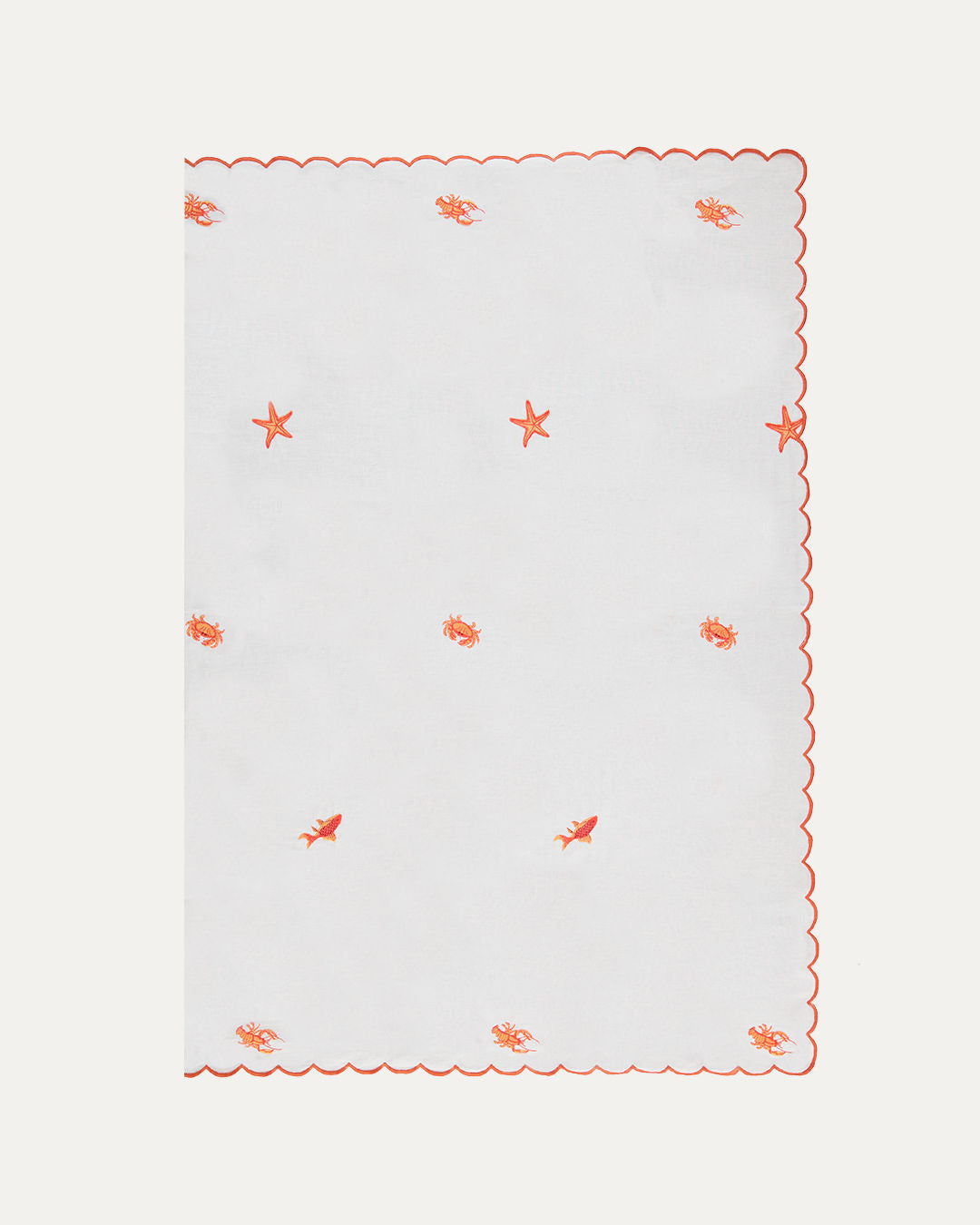 Embroidered Sea Tablecloth