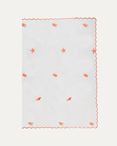 Embroidered Sea Tablecloth