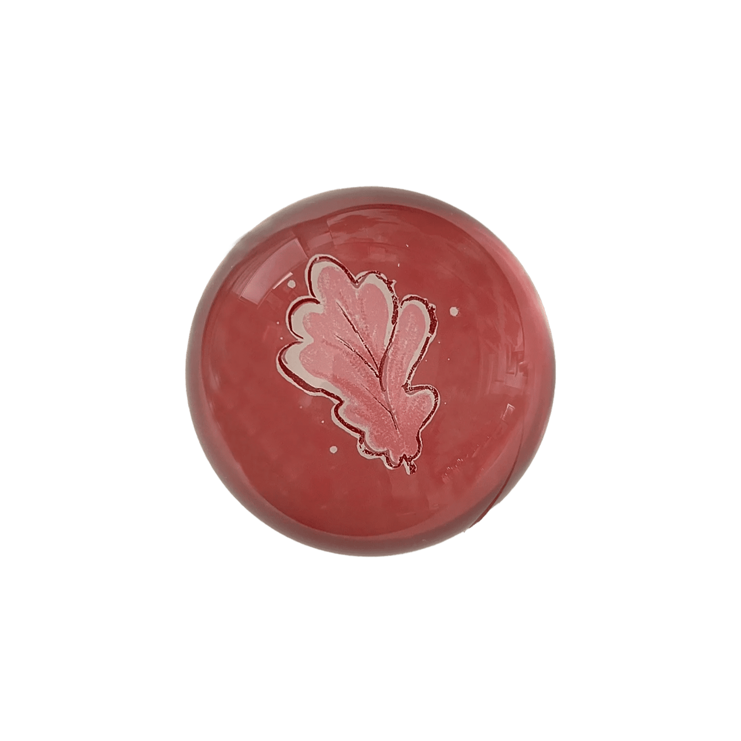 Decoupage Paperweight, Oak Leaf