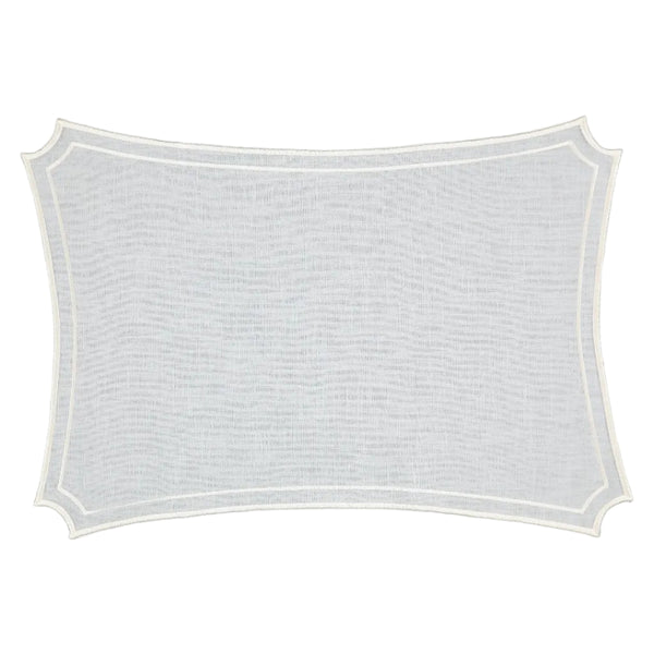 Sal Placemat, Baby Blue with Champagne White