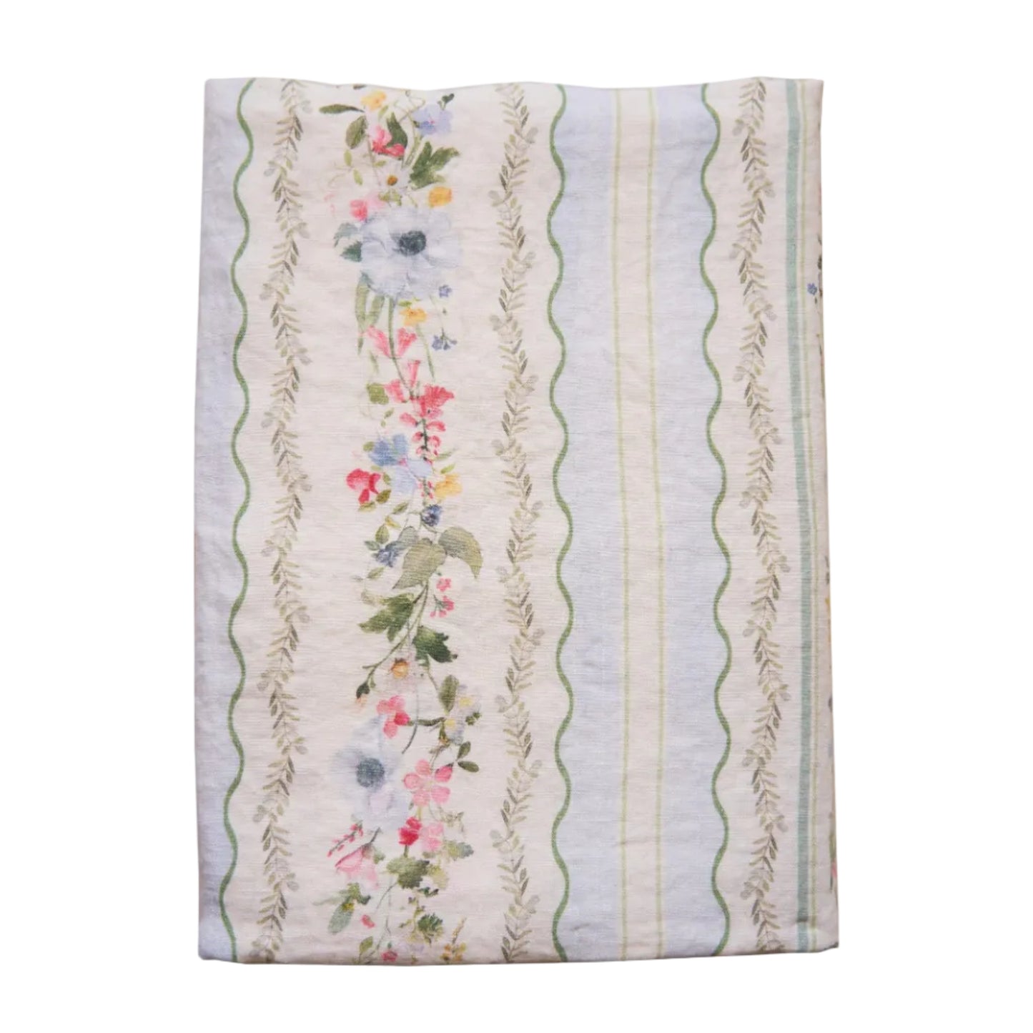 Spring Carpet Stripe Linen Tablecloth