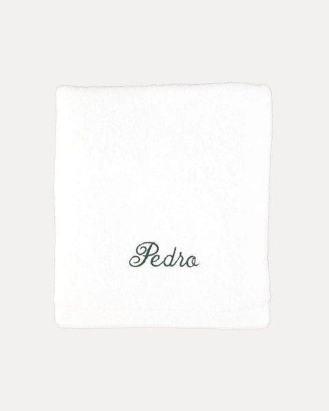 Personalised White Bath Towel