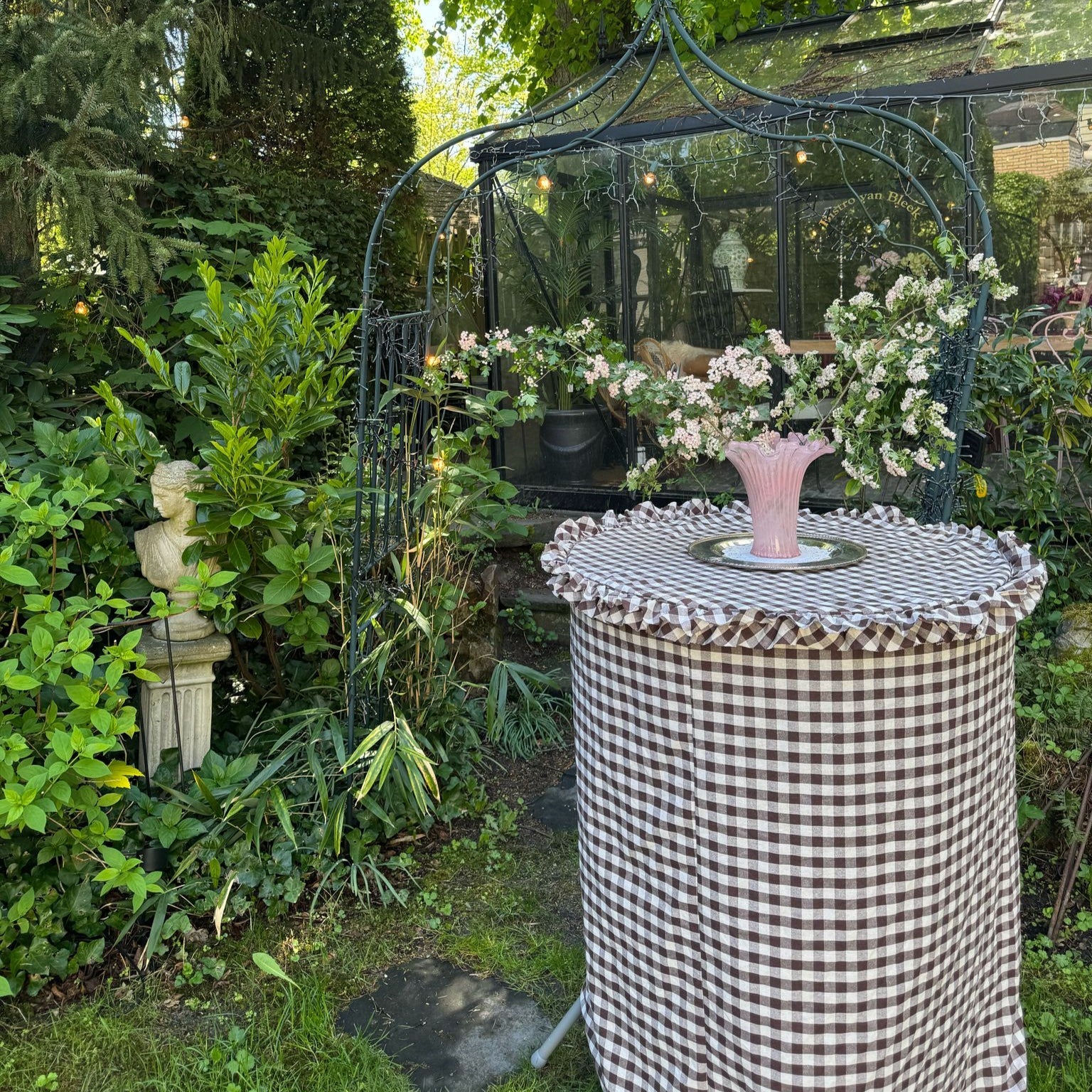 High Party Tablecloth Gingham