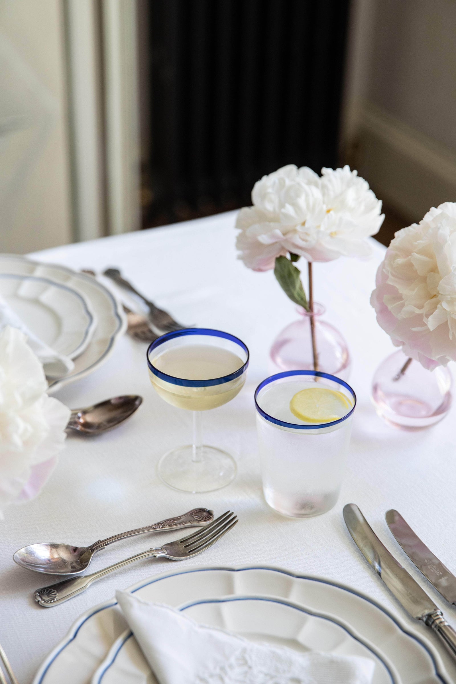 Sea Blue Tumblers, Set Of 4