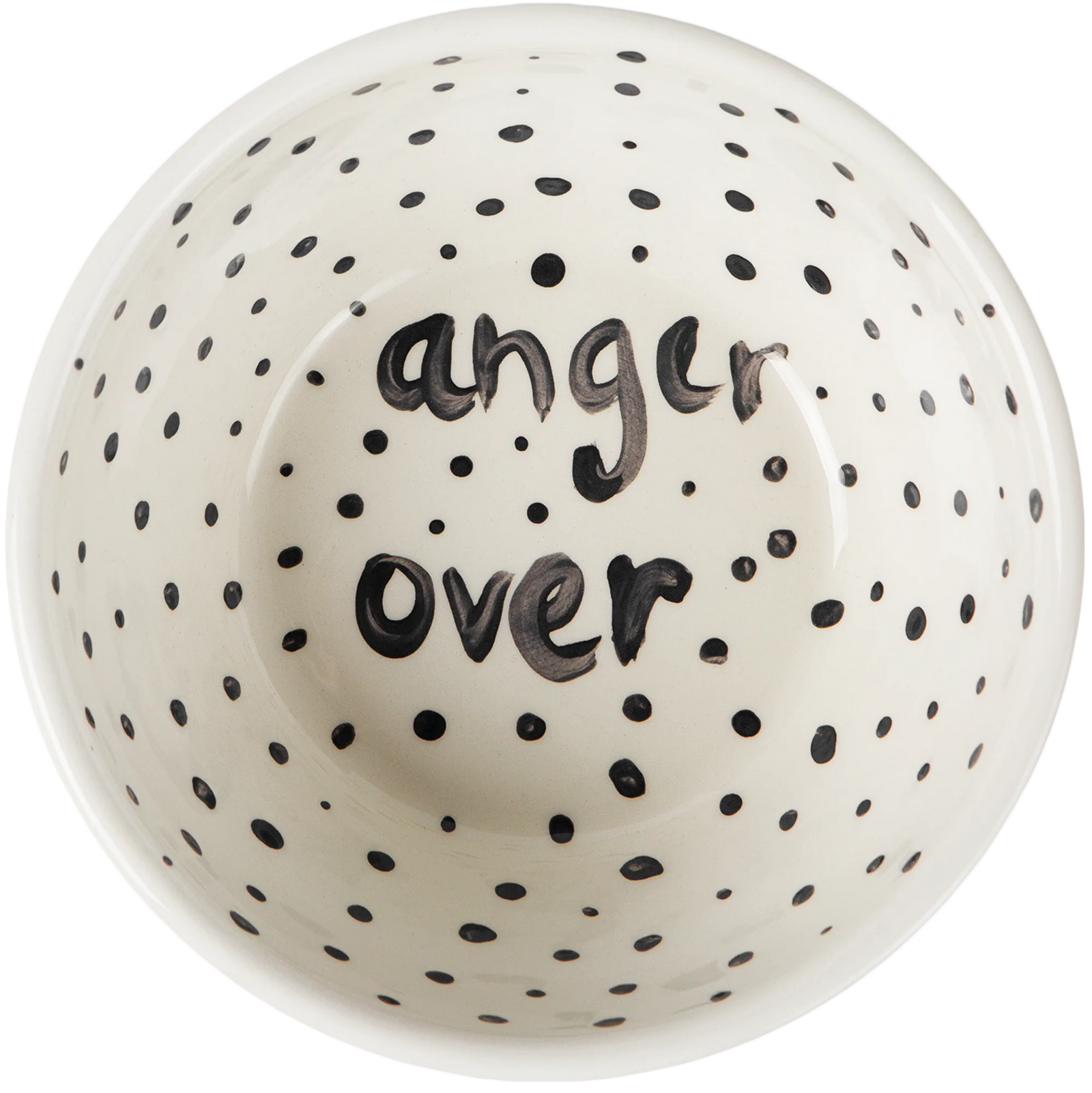 Anger Over' Poetry Hand Painted Bowl 5/12