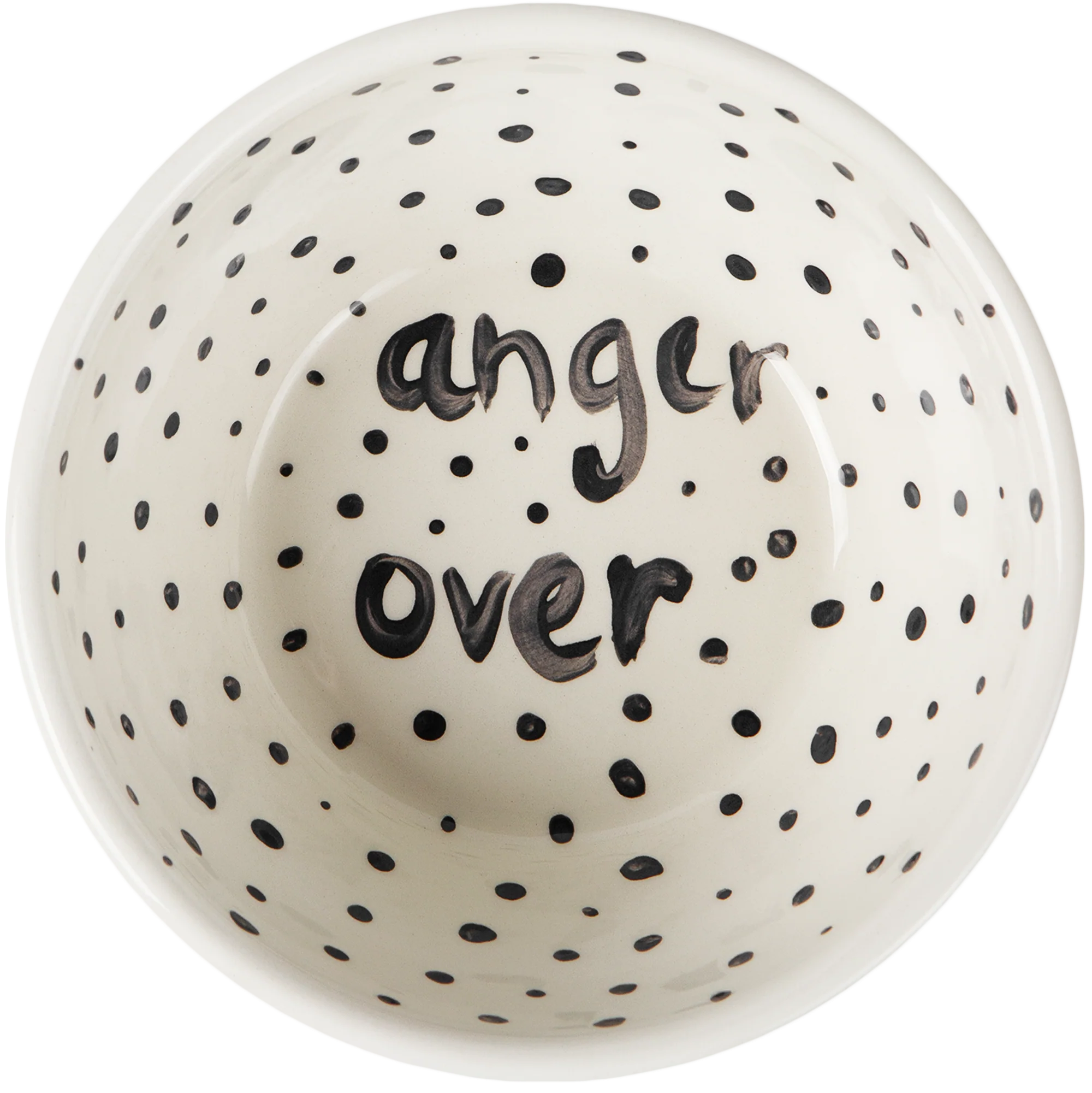 Anger Over' Poetry Hand Painted Bowl 5/12