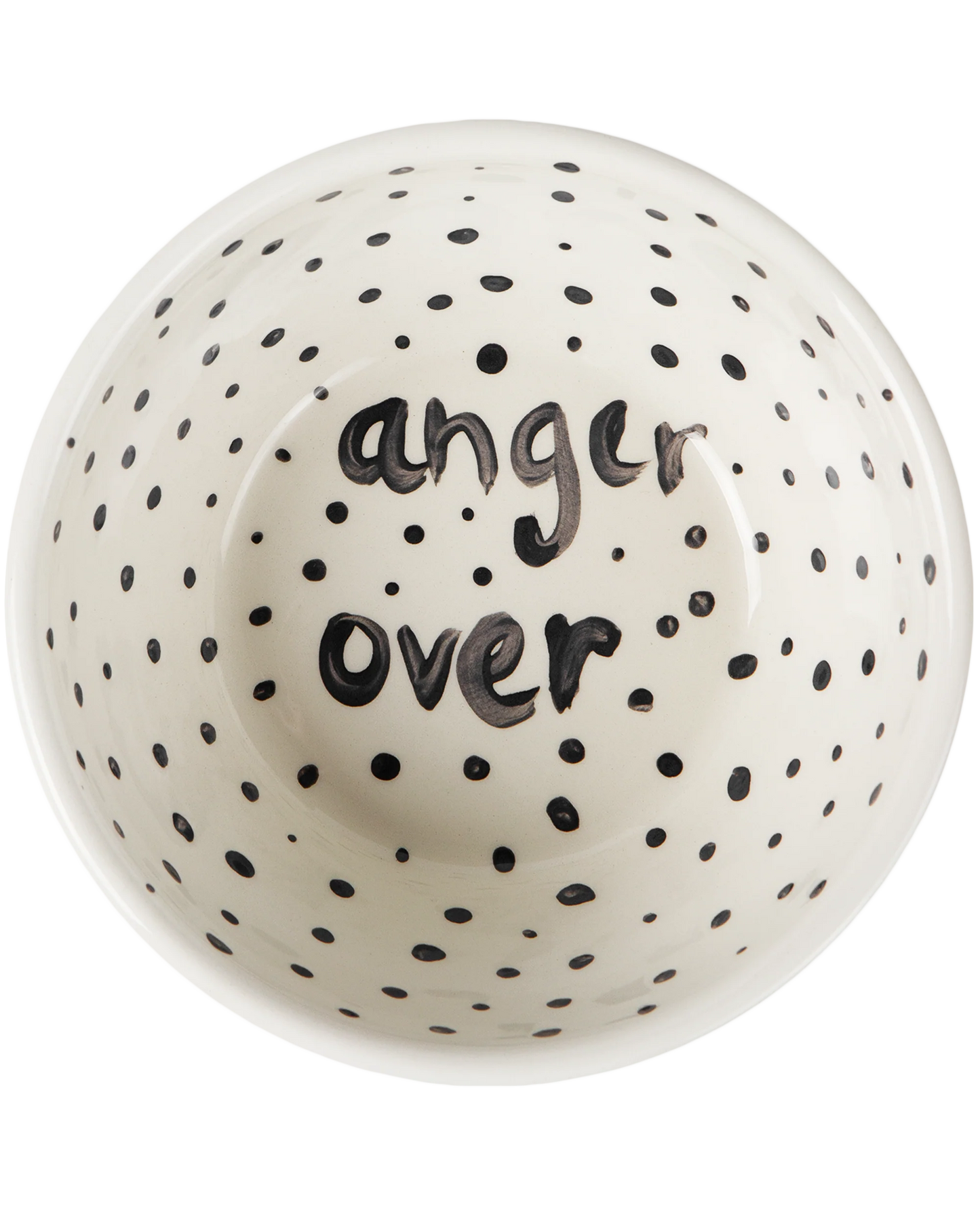 Anger Over' Poetry Hand Painted Bowl 5/12