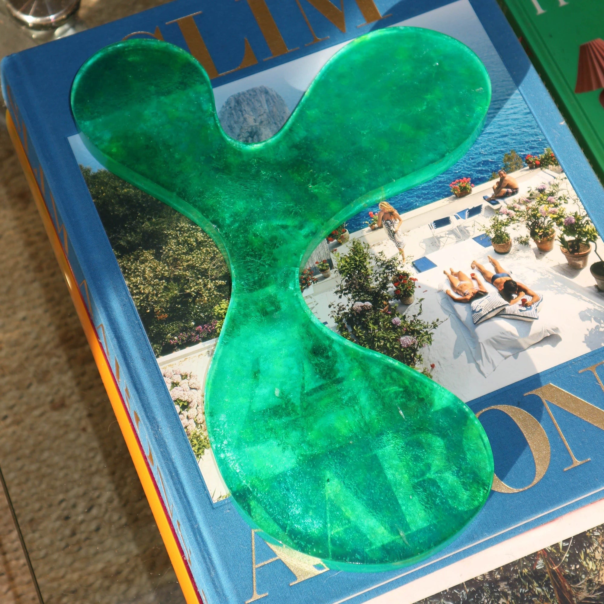 The 3 Drinks Coaster in Green Recycled Plastic