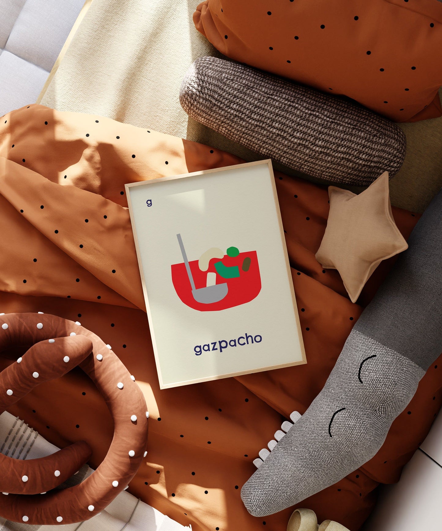 G for Gazpacho Art Print