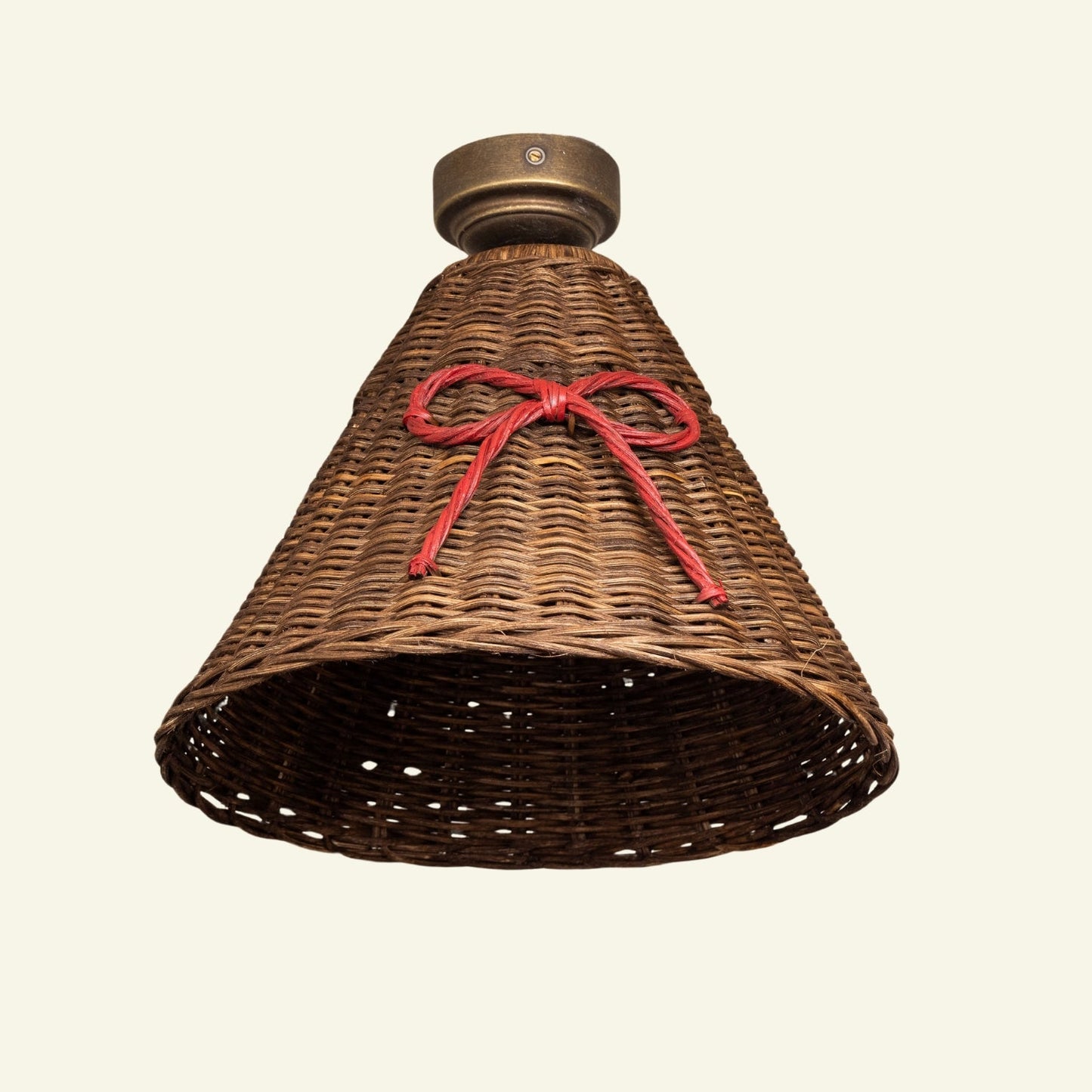 Bow Rattan Pendant Shade